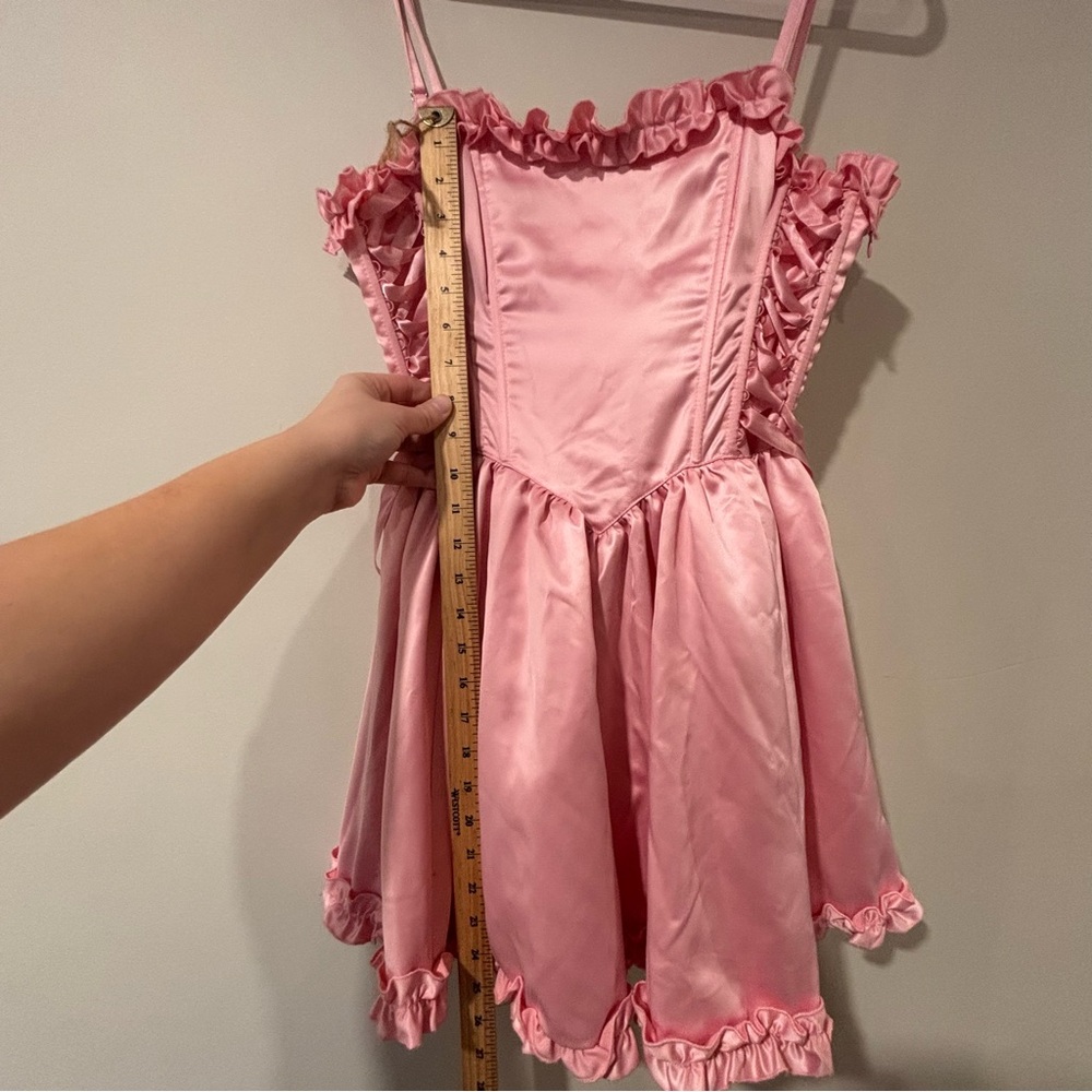 Sugar Thrillz pink Ruffle corset Mini Dress - Picture 4 of 6